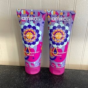 amika Bust Your Brass Hair Conditioner - Purple and Pink